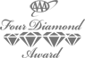 The image shows the "Four Diamond Award" logo with four stylized diamonds arranged in a row beneath the text.